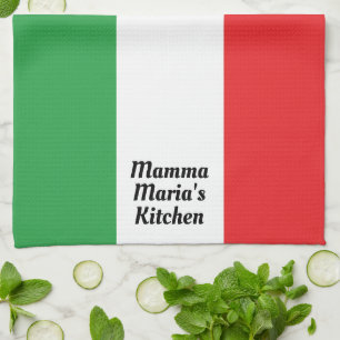 Paño De Cocina Bandera italiana en negrita personalizada