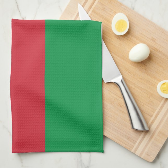 Paño De Cocina Bandera llana de Italia (Doblado Cuarto)