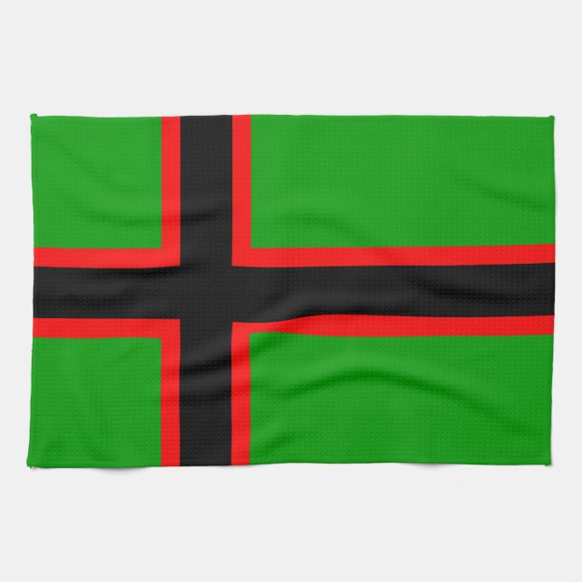 Paño De Cocina Bandera nacional de Karelia (Horizontal)