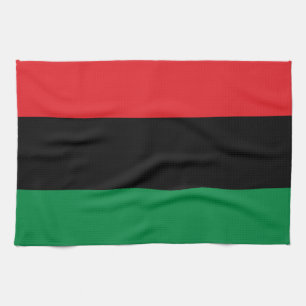 Paño De Cocina Bandera Panafricana de la UNIA