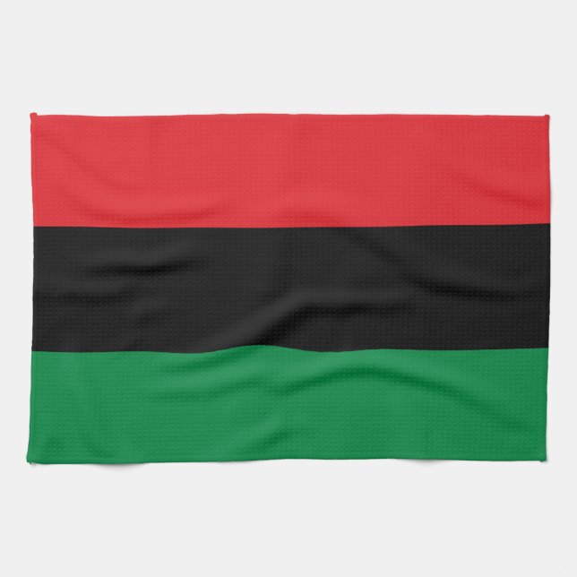 Paño De Cocina Bandera Panafricana e hincha deportivo UNIA (Horizontal)