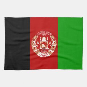 Paño De Cocina Bandera patriótica de Afganistán