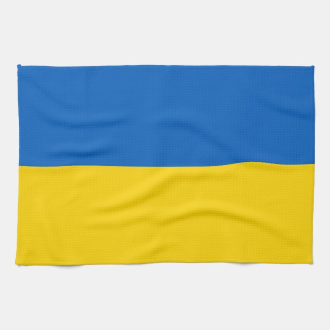 Paño De Cocina Bandera patriótica de Ucrania (Horizontal)