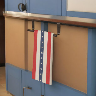 Paño De Cocina Bandera Patriótica Estilo Bandas