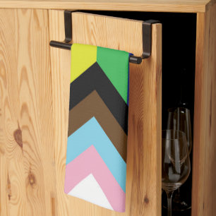 Paño De Cocina Bandera progresista LGBTQIA