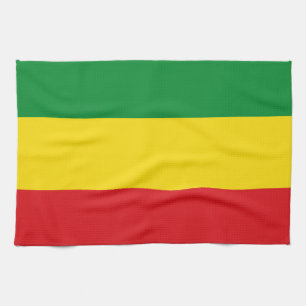 Paño De Cocina Bandera Rastafari Rasta Etíope