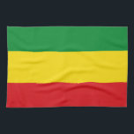 Paño De Cocina Bandera rastafariana rasta etíope<br><div class="desc">Los colores rojo, verde y amarillo representan la bandera del rastafari, pero también es una bandera de Etiopía. Este es un regalo de alta calidad de Rasta y un gran diseño para todos los rastafaris. Visite nuestra tienda para encontrar más regalos geniales de rasta y otras ideas de regalo de...</div>