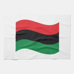Paño De Cocina Bandera roja, negra y verde
