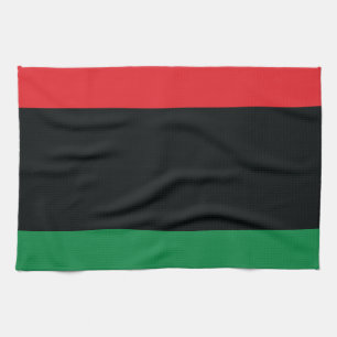 Paño De Cocina Bandera roja, negra y verde