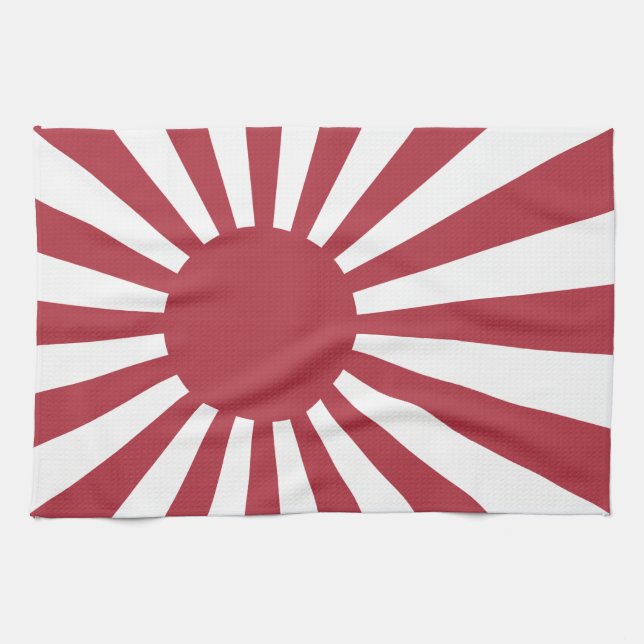 Paño De Cocina Bandera solar imperial en ascenso de Japón, Edo a  (Horizontal)