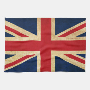 Paño De Cocina Bandera vieja Union Jack de Reino Unido del Grunge