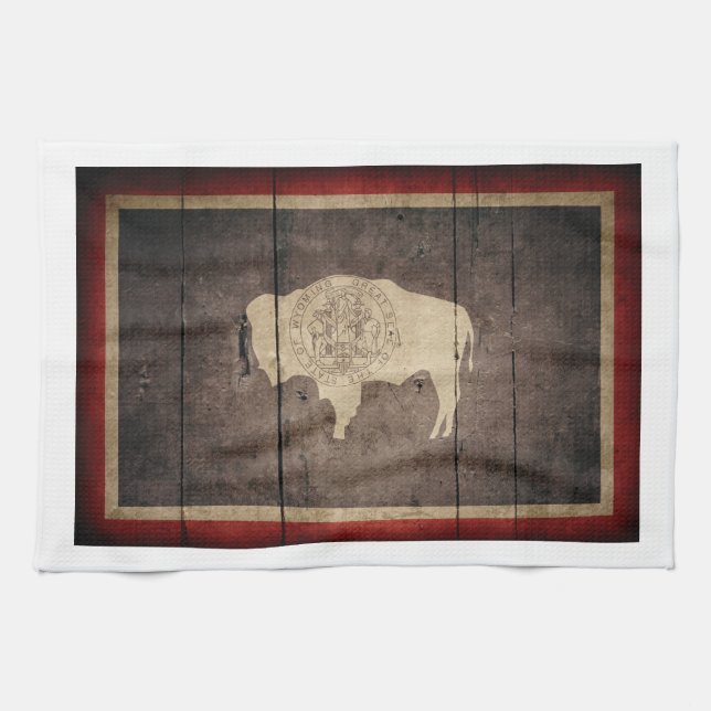 Paño De Cocina Bandera Wyoming Rugged (Horizontal)