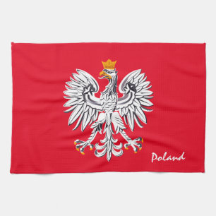 Paño De Cocina Bandera y águila polacas, modas/deportes domésti