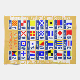 Paño De Cocina Banderas de código marítimas de la señal