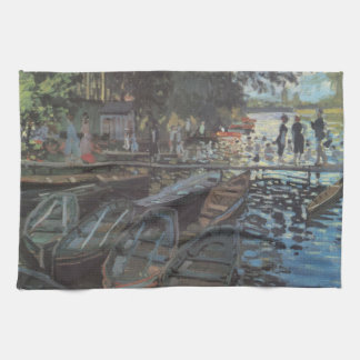 Paño De Cocina Bañistas en La Grenouillère de Claude Monet