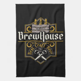 Paño De Cocina Bar de cerveza ale artesanal personalizada BrewHou
