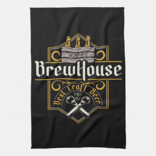 Paño De Cocina Bar de cerveza ale artesanal personalizada BrewHou