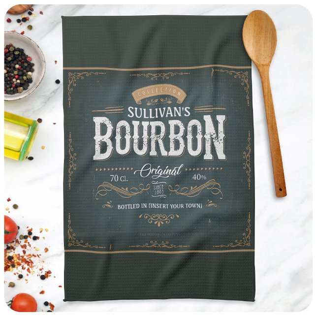 Paño De Cocina Bar de Whiskey personalizado para el Viejo Borbón  (Subido por el creador)