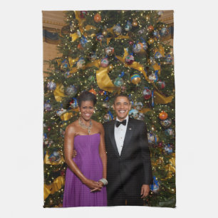 Paño De Cocina Barack Obama Presidente de los Estados Unidos Navi