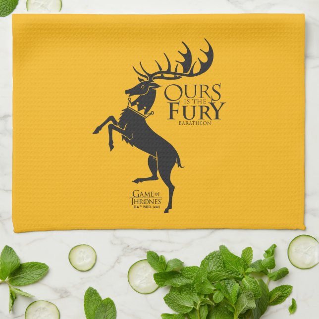 Paño De Cocina Baratheon Sigil - la nuestra es la furia (Doblado)
