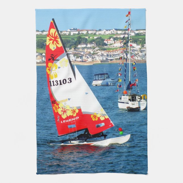 Paño De Cocina Barco de vela Hobie cat (Vertical)