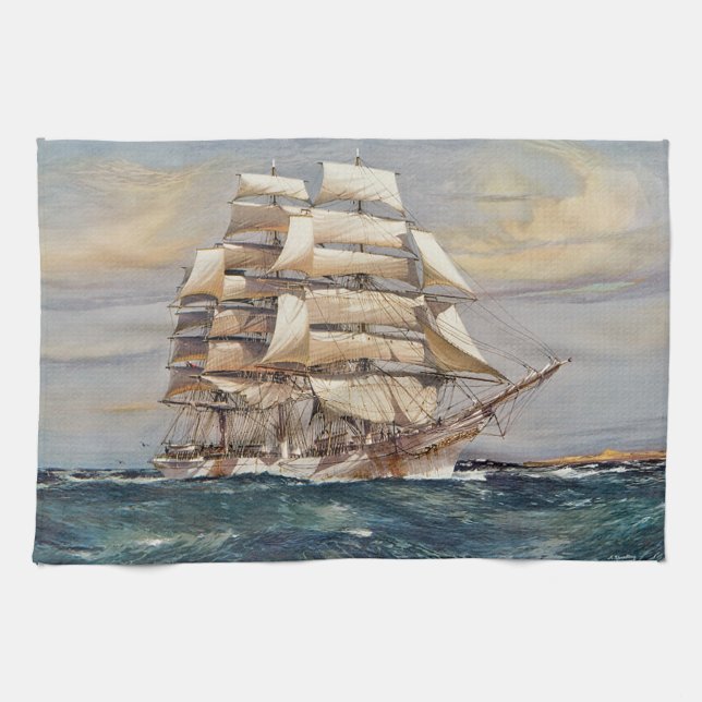 Paño De Cocina Barco de vela Thomas Stephens (Horizontal)