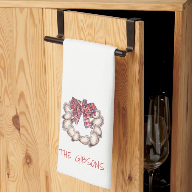 Paño De Cocina Barra de arándano de goma de ostra personalizada (Pliegue de tercios)