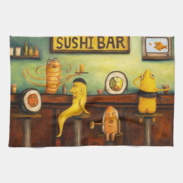 Paño De Cocina Barra de sushi (Horizontal)
