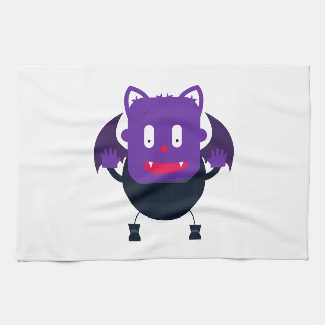 Paño De Cocina Bat halloween         (Horizontal)