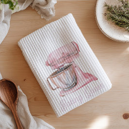 Paño De Cocina Batidora de pie Pink Baking Queen