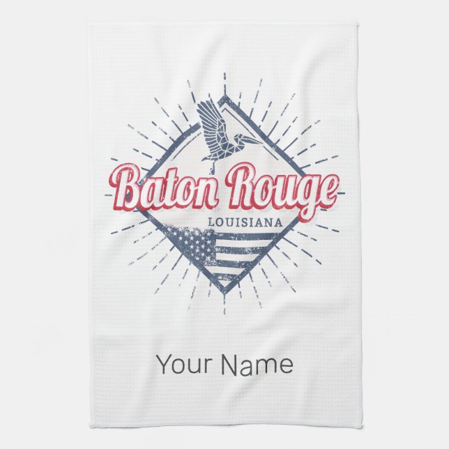 Paño De Cocina Baton Rouge City Louisiana Estados Unidos (Vertical)