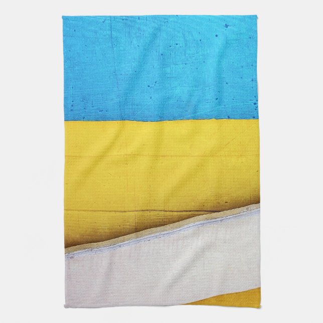 Paño De Cocina Battered Building-Minimal Abstract by STaylor (Vertical)