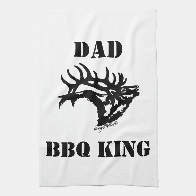 Paño De Cocina BBQ KING - Toro Elk (Vertical)