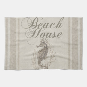 Paño De Cocina Beach House Seahorse Seashore