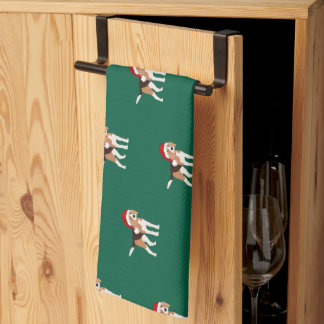 Paño De Cocina Beagle de Navidad 