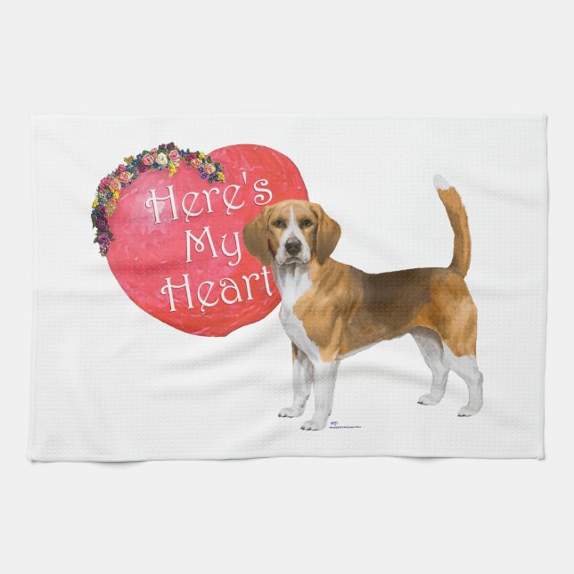 Paño De Cocina Beagle Valentine (Horizontal)