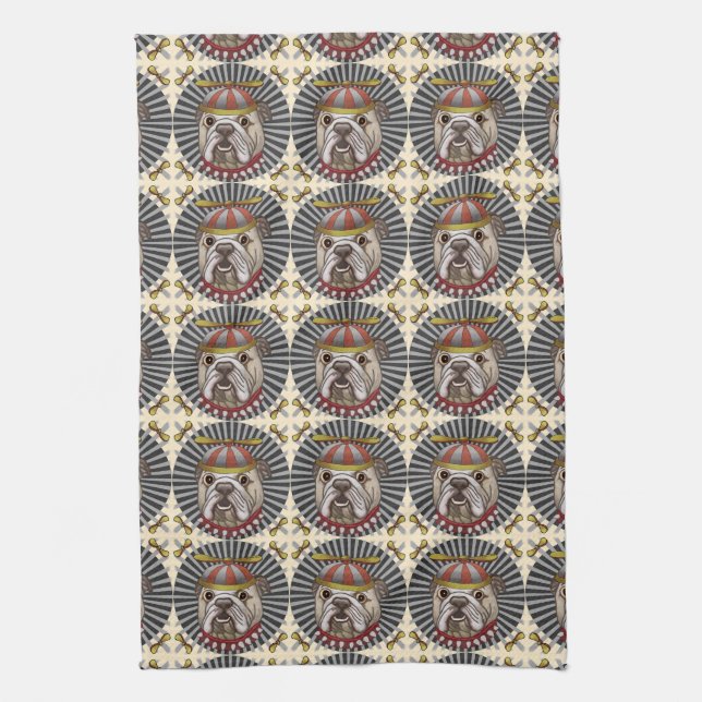 Paño De Cocina Beanie Bulldog (Vertical)
