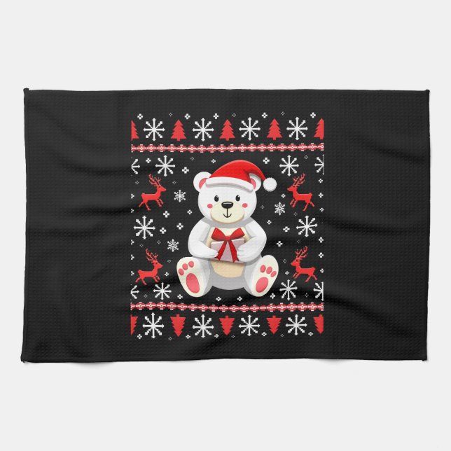 Paño De Cocina Bear Christmas Christmas (Horizontal)