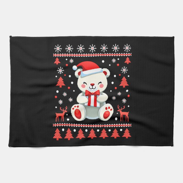 Paño De Cocina Bear Christmas Christmas (6) (Horizontal)