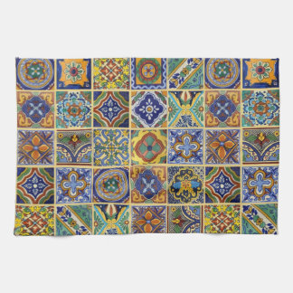 Paño De Cocina Beautiful Boho Talavera Tiles