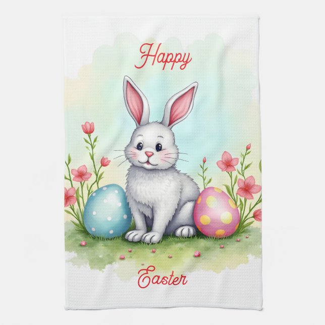 Paño De Cocina Beautiful Cute Easter Bunny Collection (Vertical)