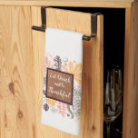 Paño De Cocina Beba y sé agradecido<br><div class="desc">Esbozos de hojas de otoño y otoño y bayas con acento marrón,  coral,  dorado y verde esta toalla de cocina. Perfecto para el día de Acción de Gracias,  otoño o otoño. COINCIDIENDO elementos de nuestra colección.</div>