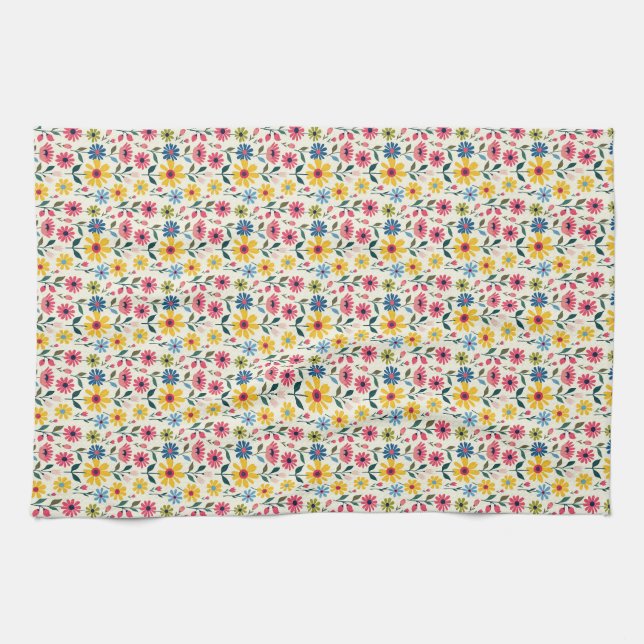 Paño De Cocina Bebé Flor (Horizontal)