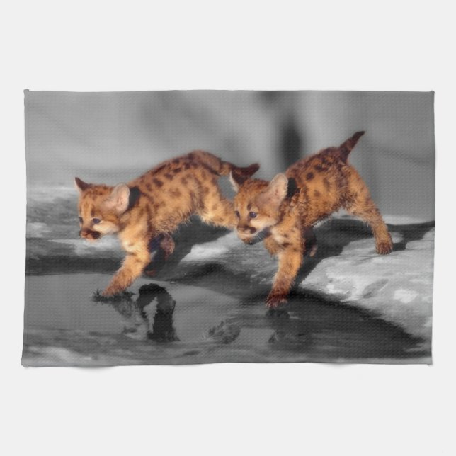 Paño De Cocina Bebé leopardo (Horizontal)