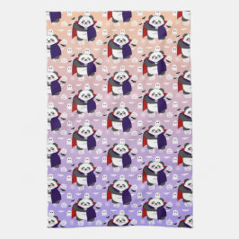 Paño De Cocina Bebé lindo de Halloween Vampiro Panda Dracula