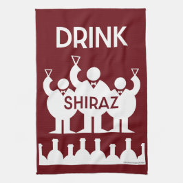 Paño De Cocina Bebedores de Vino Shiraz