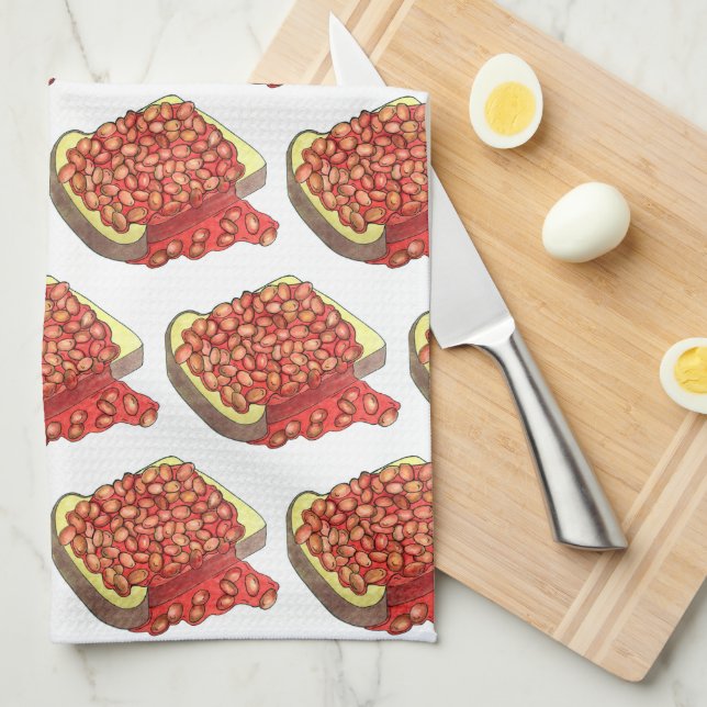 Paño De Cocina Bebidas al horno con tostadas Cocina británica (Doblado Cuarto)