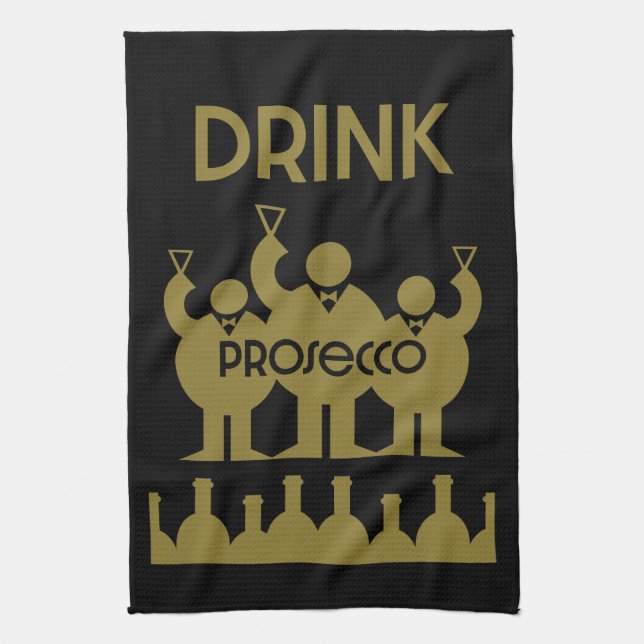 Paño De Cocina Bebidas de vino Prosecco (Vertical)