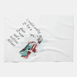 Paño De Cocina Bebidas y deseos de dinero