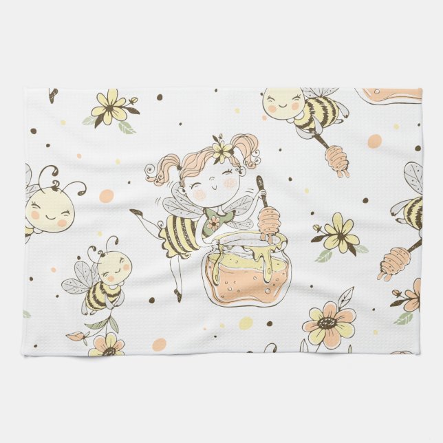 Paño De Cocina Bee Art (Horizontal)